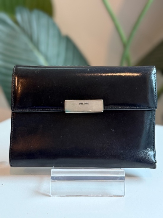 Prada Handbags - Prada ‘Vitello Leather Compact Wallet’